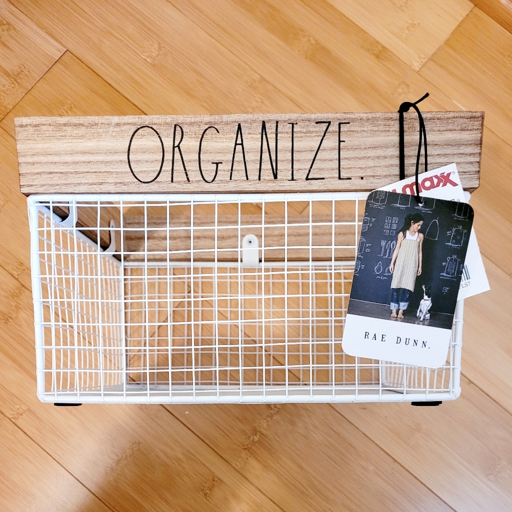 Rae Dunn Organize basket